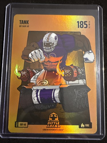 2025 Bo Jackson Battle Arena Derrick Henry Tank OBF-40 Orange Battlefoil Fire