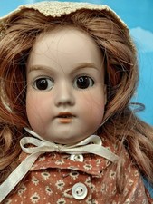 18" Armand Marseille 370 Bisque Shoulder Head Great Original Body, Old Costume