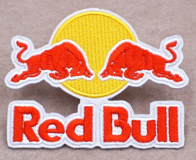 RARE RED BULL RACING EMBROIDERED IRON-ON SCULPTED PATCH...HARD PROFILE TO FIND..