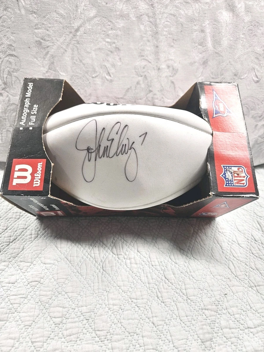 John Elway Denver Broncos NFL Original Autographed Football Balls