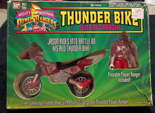 1994 Bandai Mighty Morphin Power Rangers Thunder Bike with Red Ranger #2232