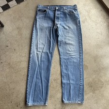 Vintage 90s Levi's 501 XX Distressed Faded Jeans Mens Sz 36/32 Made In USA Read