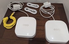 Unused eero Pro 6E Tri-Band AXE5400 Wi-Fi 6E Router Mesh System - White 2-Pack