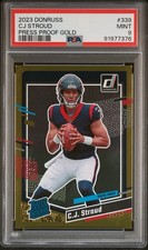 2023 Panini Donruss - Rated Rookie C.J. Stroud #339 Press Proof Gold /50 (RC)