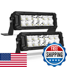 Hima 4X4 Laser Lighting Led Light Bar 8 Inch Double Row 120W 12000Lm Spotflood