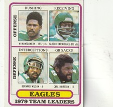 FREE SHIPPING-MINT-1980 Topps Philadelphia Eagles Team Leaders #132