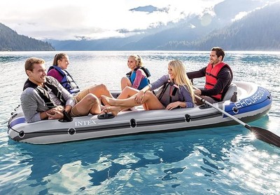 Intex Excursion 5 Schlauchboot Set 366x168cm mit Paddel & Pumpe, 5 Personen