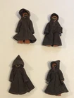 4x 1977 Vintage Kenner Star Wars JAWA ACTION FIGURES With Original Cloth Capes