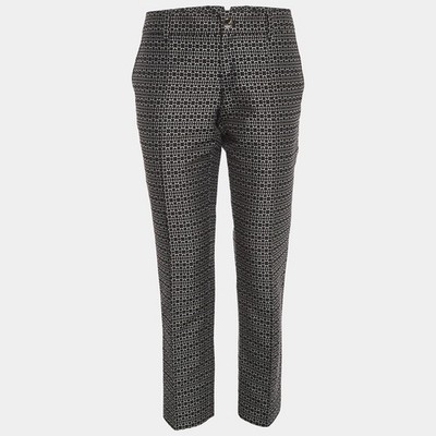 Gucci Hose Schwarz Jacquard Slim Fit M