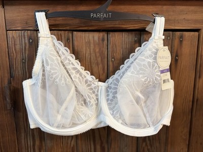Parfait Lace Minimizer Bra Women 42E Ivory Underwired Unlined Adjustable NWT