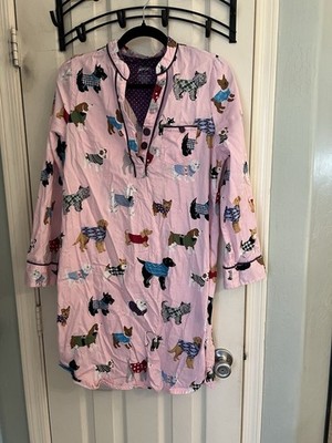Nick & Nora Nightgown Nightshirt Pink Small Dogs wearing Sweaters Cute Size M