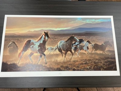 Nancy Glazier Domino - Wild Horses Canvas