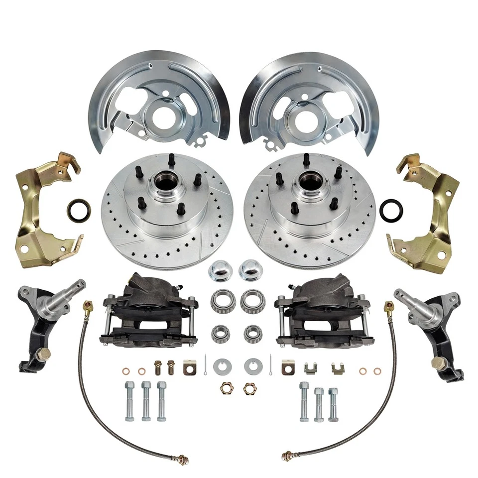 For 64-74 GM Car Front Spindle and Disc Brake Kit Camaro, Chevelle, Nova, GTO Foto 4 de 4