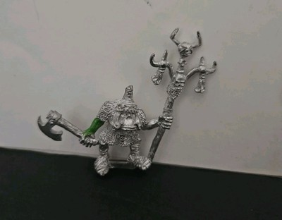 Warhamner Fantasy Old World Orcs & Goblins Orc Standard Bearer ORC1 Metal 