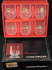 Set 6 bicchieri da liquore Cristal d'Arques Longchamp 6cl in scatola 24% cristallo di piombo