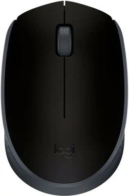 Logitech - M170 Wireless Compact Optical Ambidextrous Mouse - Black (910-004940)