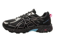 Asics Gel Running Shoes Gel Venture 6 Black / Black Mesh Trainers UK 10.5 EU 46