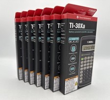 (Lot of 7) Texas Instruments TI-30Xa Scientific Calculator With Cover New Sealed