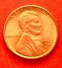 1942-S Lincoln Wheat Cent Penny GEM RED BU From an Original Bank Roll