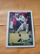 1991 Topps Football Card Ben Smith Super Rookie #203. rookie card picture