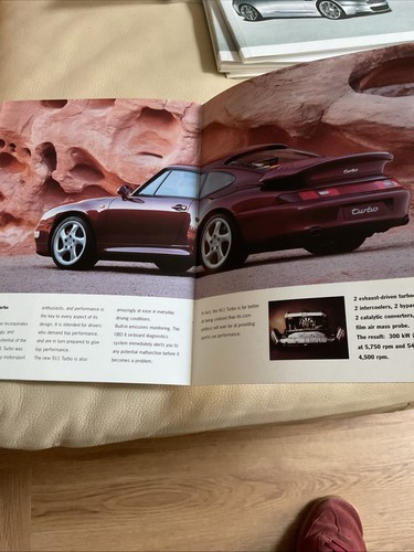 PORSCHE 911 RANGE Car Sales Brochure Aug 1995 #WVK191320 TARGA Carrera 4S TURBO+ - Picture 3 of 3
