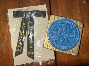 centennial commemorative bank from Boyertown, Pennsylvania PA 19512 1866-1966