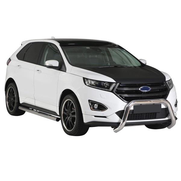 FrontbüGel FrontschutzbüGel FüR Ford Edge 2014-2018 ø76Mm Stahl Silber Schutz-image