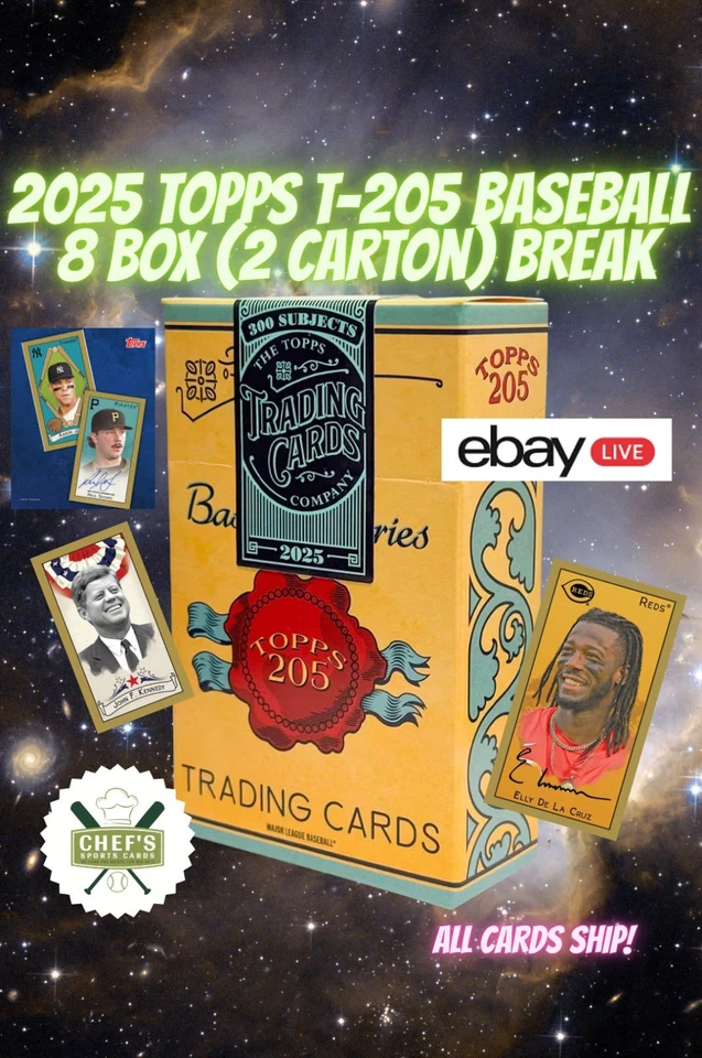 2025 TOPPS T-205 BASEBALL 8 BOX (2 CARTON) BREAK #28