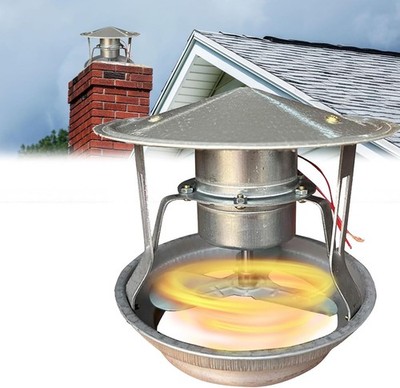Rauchabzug Ventilator 40W Abgasrohrventilator Schornsteinventilator Kamin Ent...