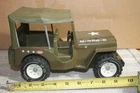 TONKA G-452-8. Military Jeep with canopy and trailer hitch