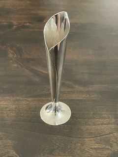 Vintage Sanborns Mexico Sterling Silver 925 Calla Lily Trumpet Vase Candle