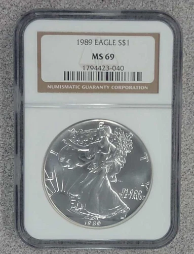 1989 1 oz. .999 American Eagle NGC MS69 (040)