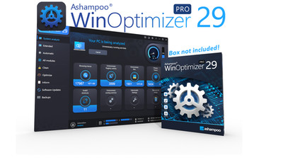 Ashampoo WinOptimizer PRO 29- Fast. Clean. & Safe -Lifetime License 3 PCs [DISC]