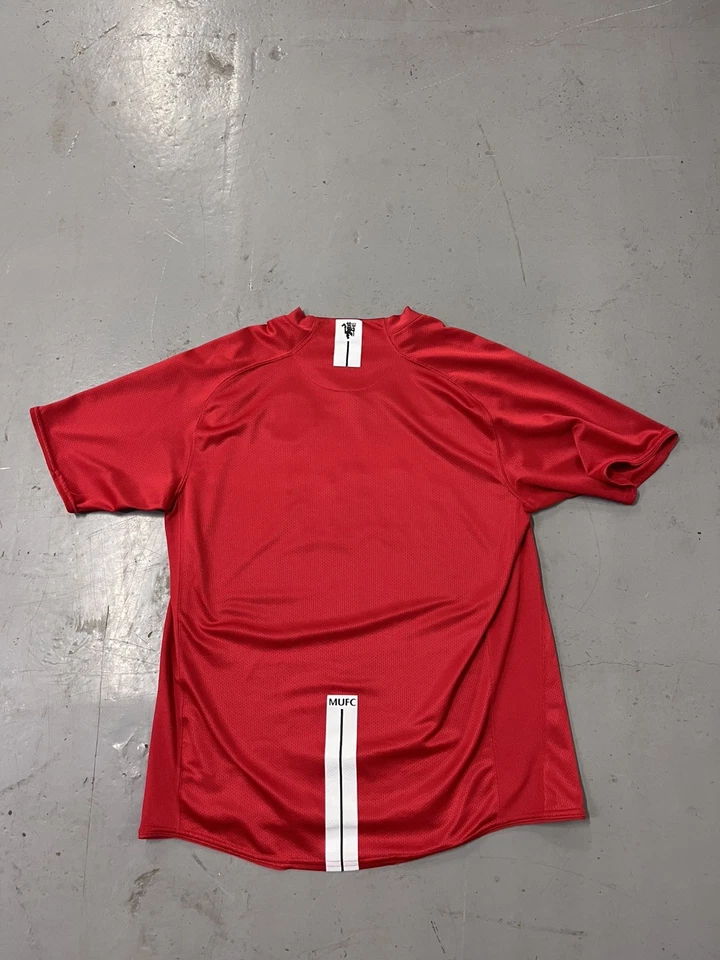 CAMISETA DE FÚTBOL LOCAL MANCHESTER UNITED 2007 2009 NIKE 237924-666 Talla L Foto 3 de 4