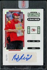 2022 Panini Contenders Any Reid Coaches Ticket Auto #'d /99 Sealed - Chiefs