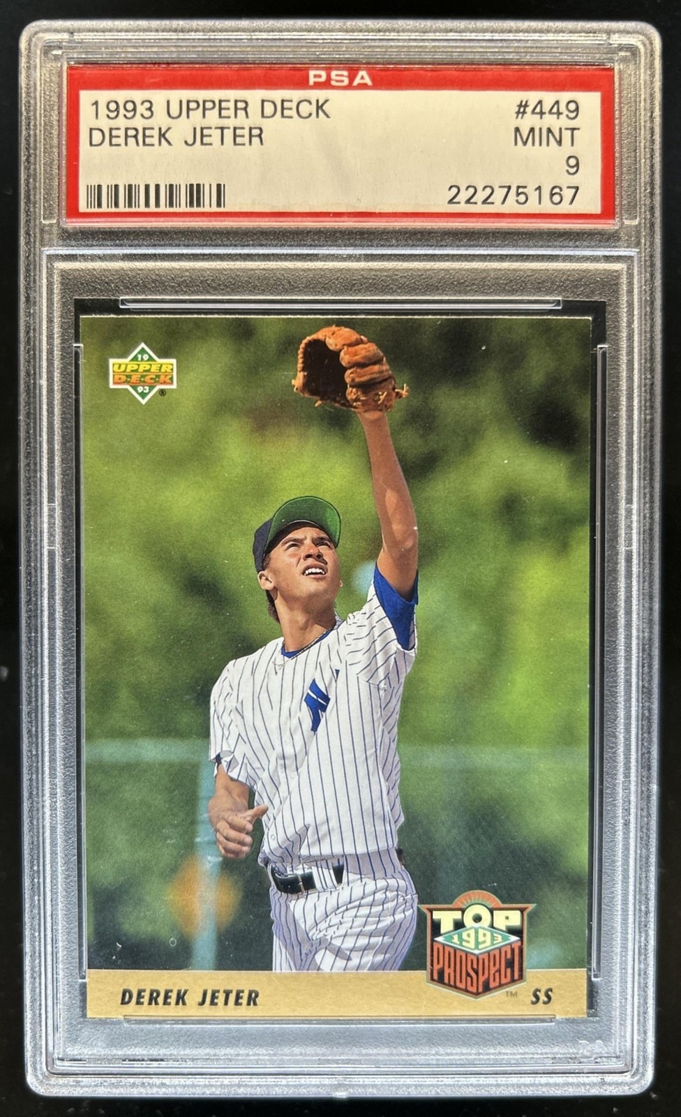1993 Upper Deck Derek Jeter RC #449 New York Yankees PSA 9 Rookie