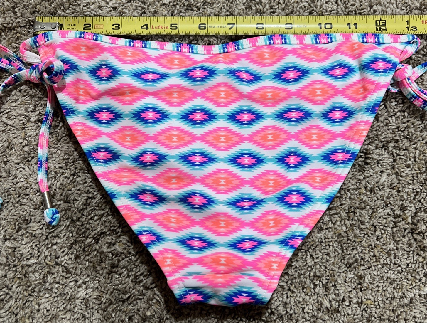 Express Swim String Bikini Bottom ~ Small ~ Blue/… - image 5