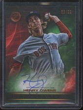 2016 Topps Legacies of Baseball Exhilaration #EA-HO Henry Owens Red Sox Auto