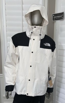 The North Face Men s DRYVENT Mono Mountain Waterproof Hooded Rain Jacket White