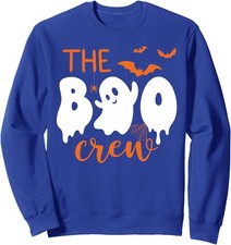 Halloween Ghost Boo Crew Costume Matching Ghost Unisex Crewneck Sweatshirt
