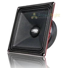 DS18 PRO-X6.4MSQ 6.5" x 6.5" 500 Watt 4 Ohm Black Square Midrange Loudspeaker