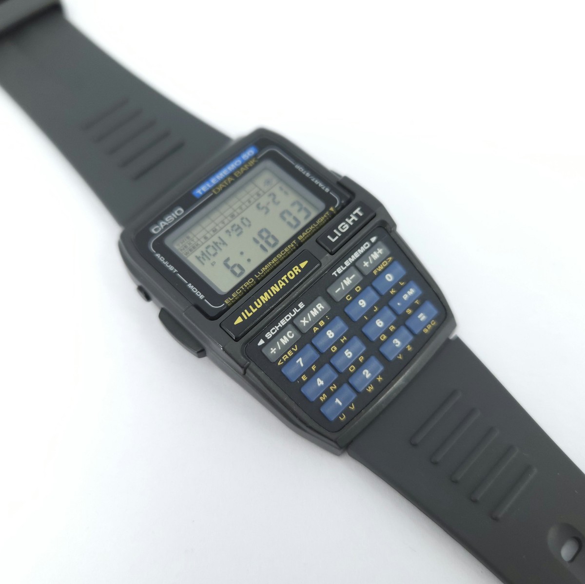 NOS CASIO DBC-63 DATA BANK CALCULATOR VINTAGE DIGITAL WATCH