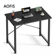 AOFIS 32"Home Office Computer Desk Wood Writing Desk with Reinforcement Bar