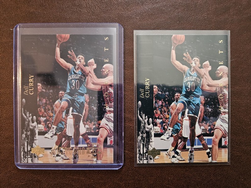 1993 Upper Deck SE Dell Curry Electric Court GOLD + Base