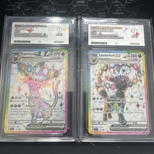 Umbreon Ex 176 & Espeon Ex 175 Prismatic Premium Figure - ACE 9
