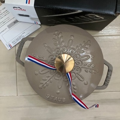 STAUB WA-NABE S 16cm Snowflake Linen Cocotte Limited Serial | eBay
