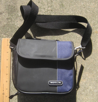 Shoulder or belt bag for camera or other items Motion Systems black&blue