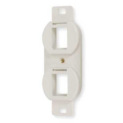 Hubbell Premise Wiring Br106c Outlet Frame,2P,Flush Keystone Mounting