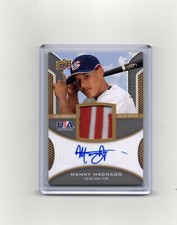 2009 Upper Deck MANNY MACHADO USA PROSPECTS AUTOGRAPH PATCH 7/25 AUTO