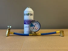 Enviro-Safe 134a Replacement Refrigerant w/ Stop Leak Can & Gauge Kit, 